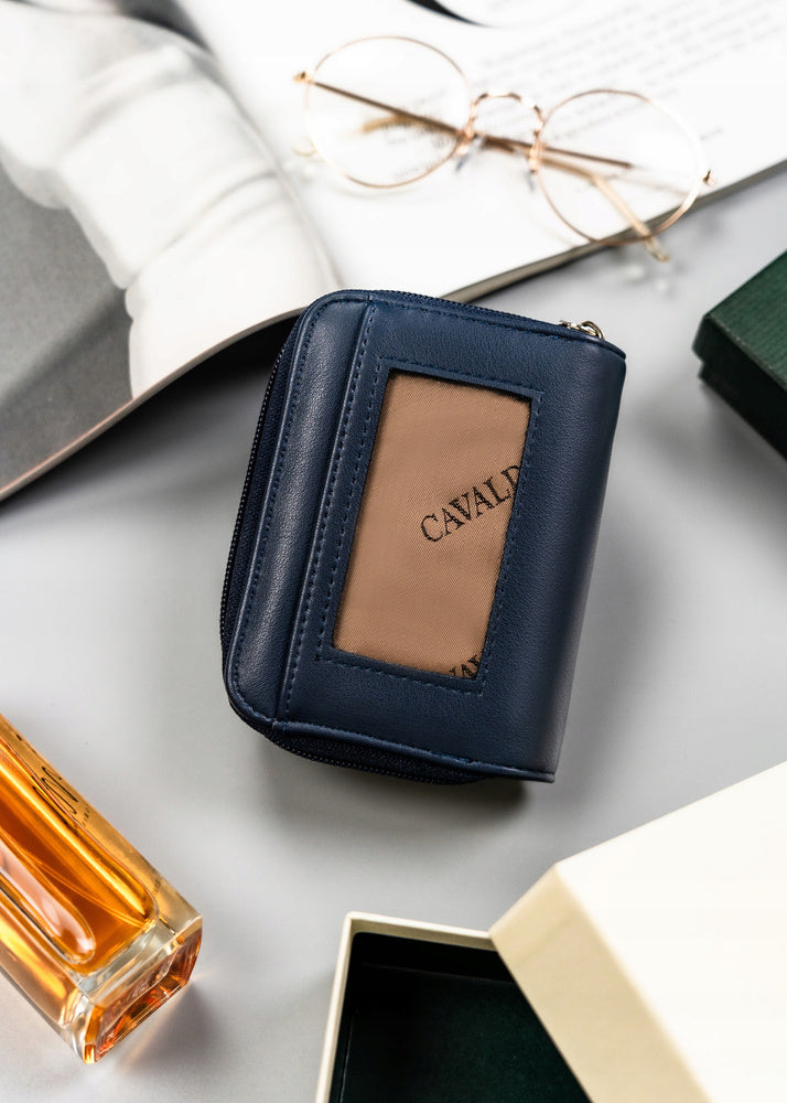 Moteriška piniginė Cavaldi T8, mėlyna D1763