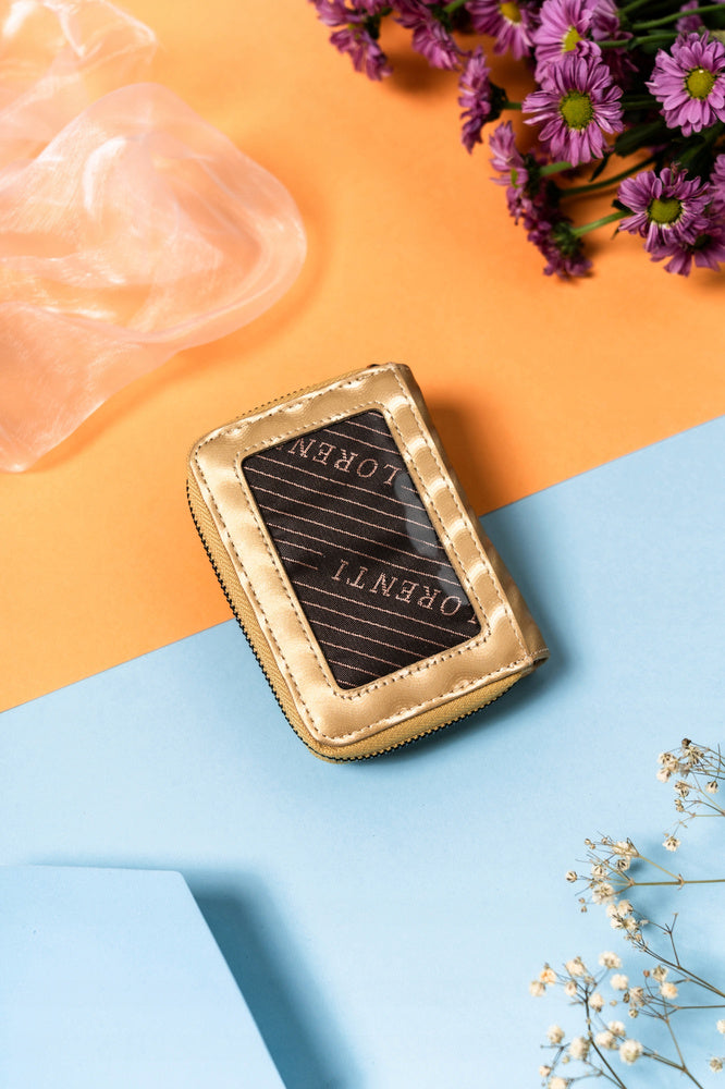 Moteriška piniginė Lorenti R11, auksinė D1751