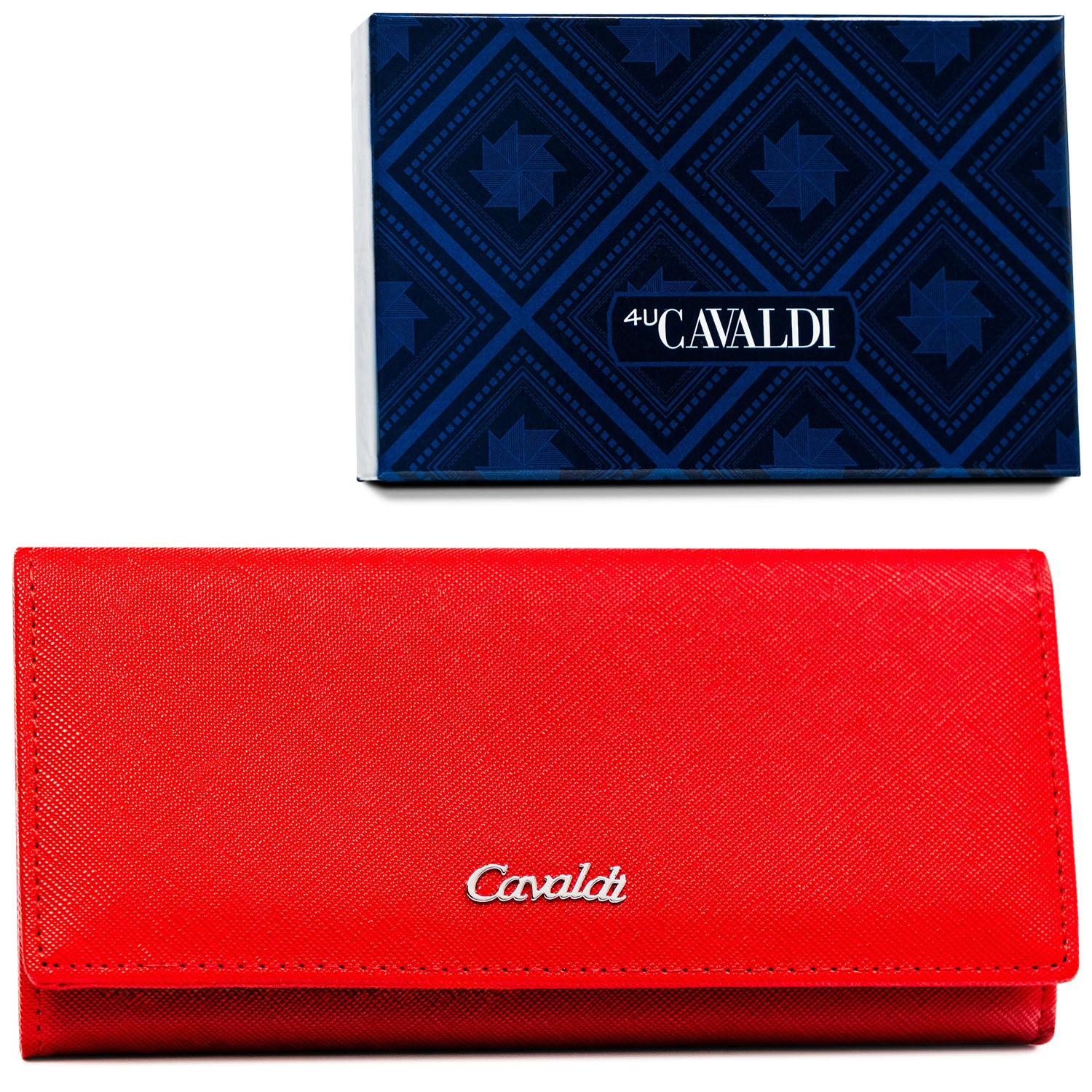 Moteriška piniginė, raudona, dirbtinė oda D1630