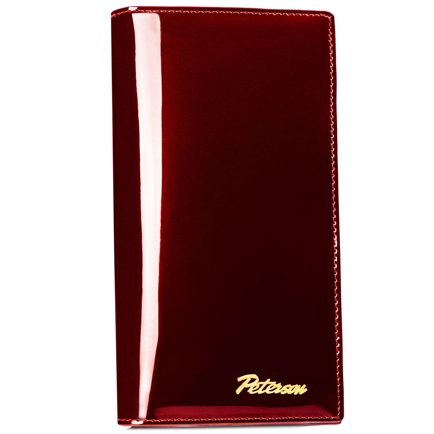 Moteriška piniginė, raudona, odinė, su magnetu D1626