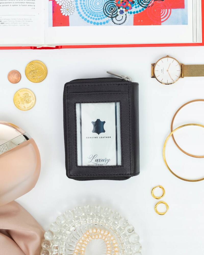 Moteriška piniginė Rovicky L16, juoda D1708