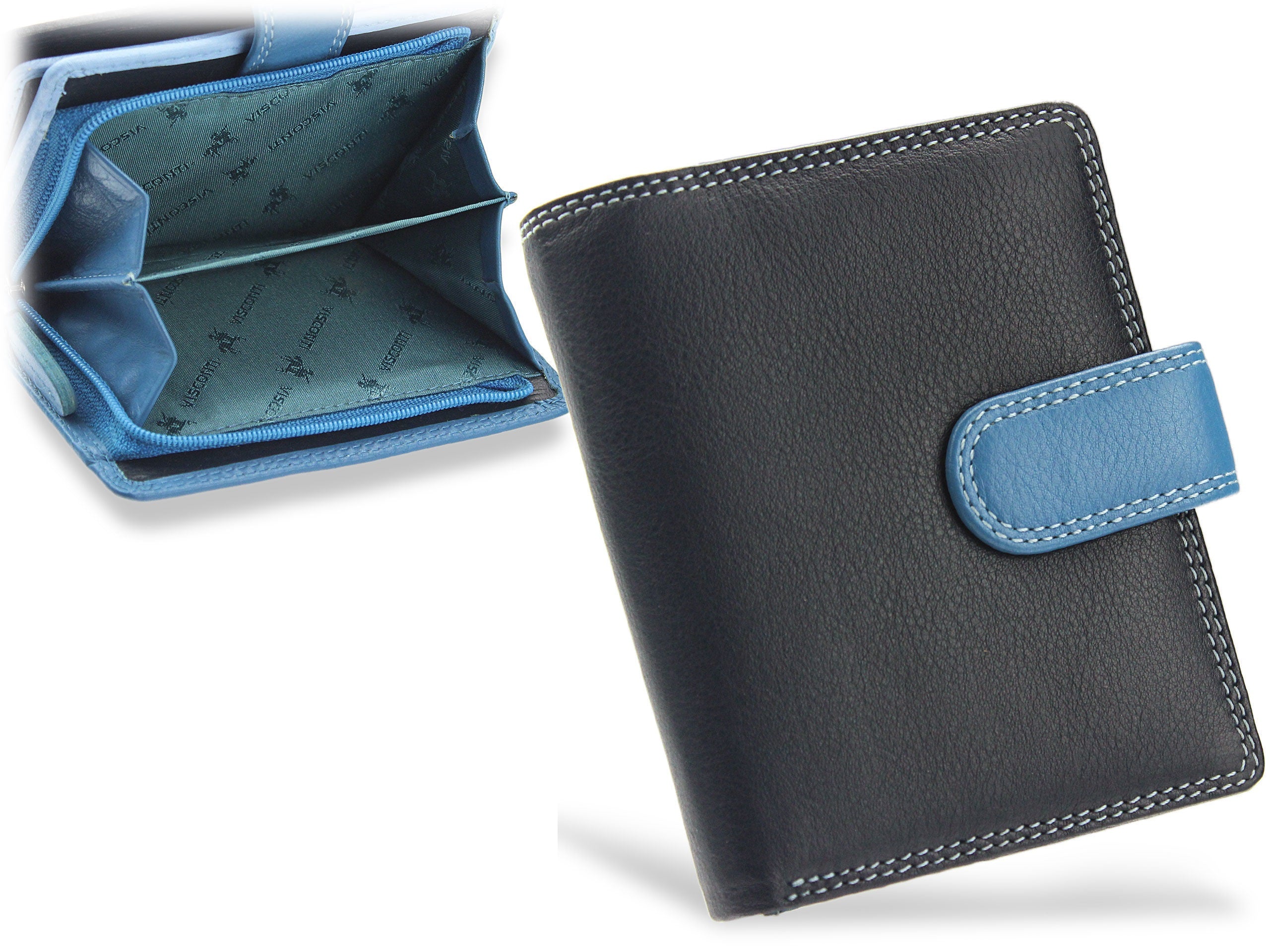 Moteriška piniginė Visconti RB40, mėlyna D1654