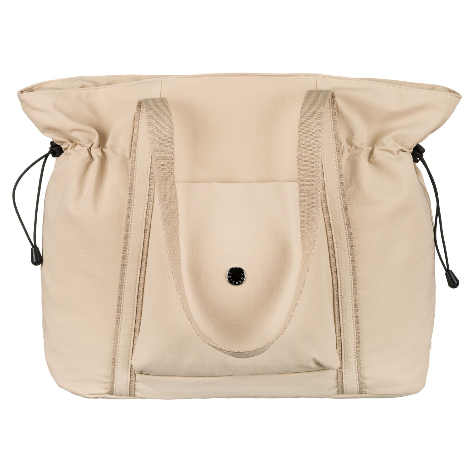 Moteriška pirkinių rankinė, smėlio spalvos, poliesteris R535