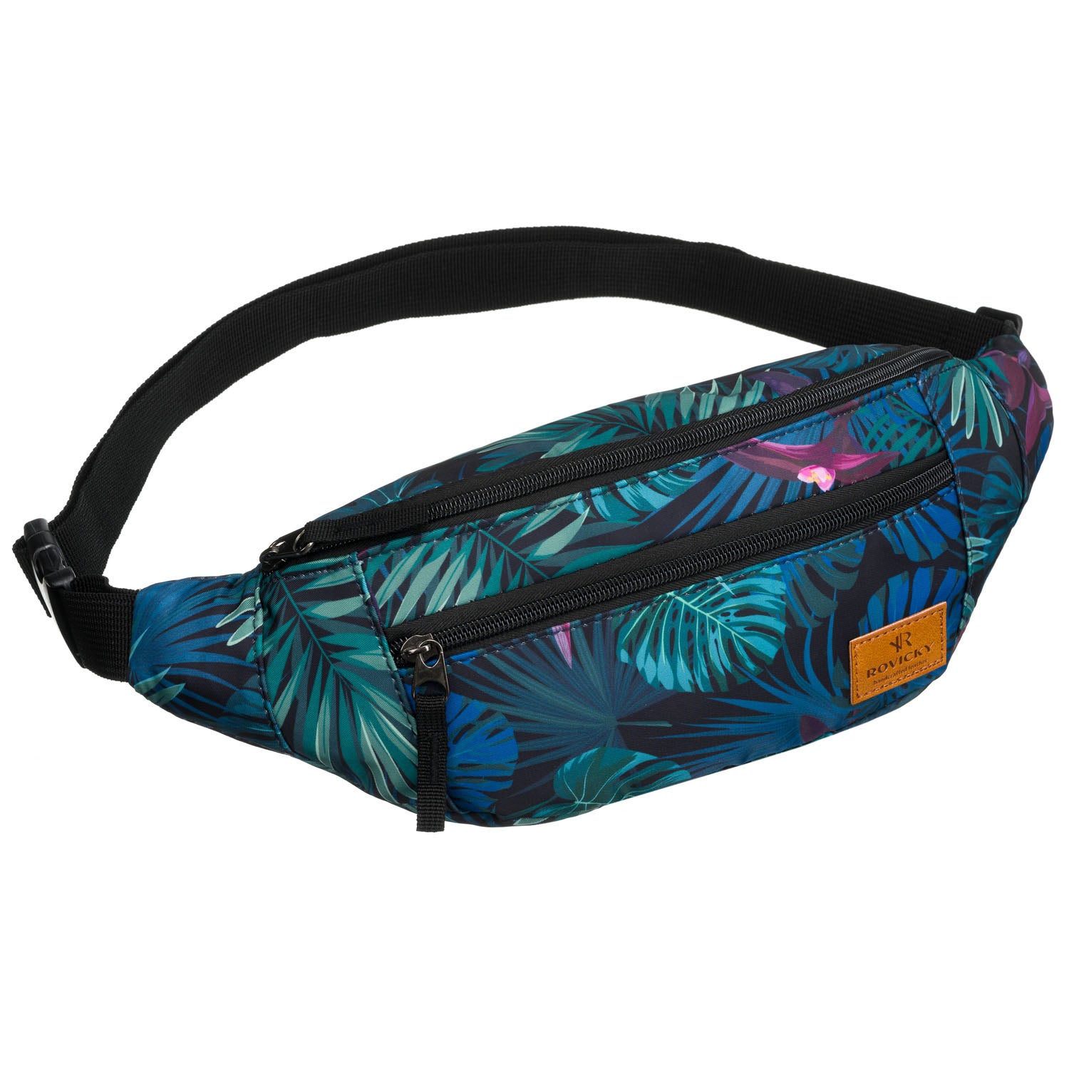 Moteriška rankinė, augalų raštas, poliesteris, reguliuojamas dirželis R492