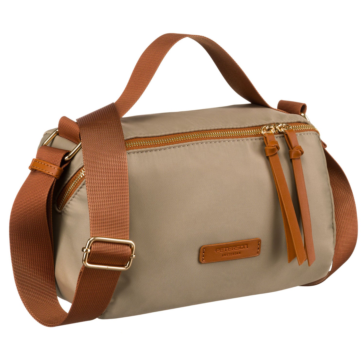 Moteriška rankinė, khaki/ruda R490