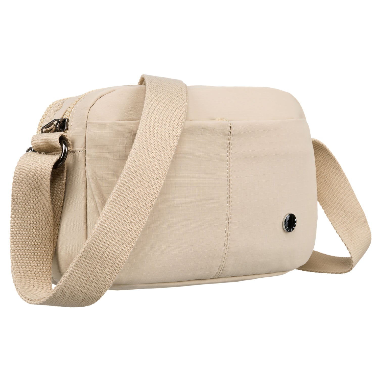 Moteriška rankinė, smėlio spalvos, reguliuojamas dirželis R475