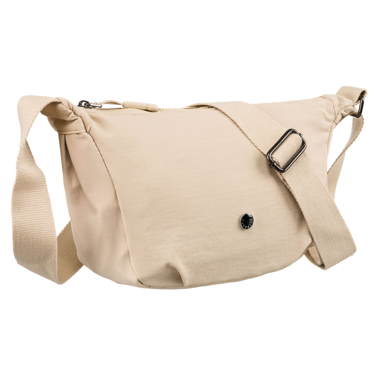 Moteriška sportinė rankinė, smėlio spalvos, poliesteris R468