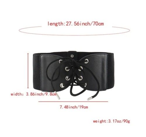 Moteriškas diržas F30 juodas