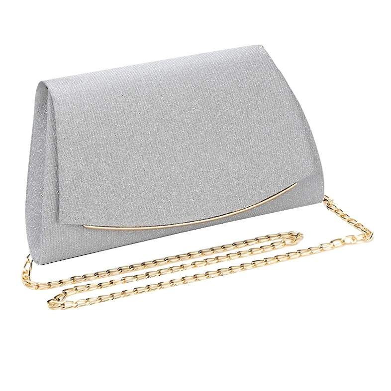 Moteriškas rankinukas per petį, sidabrinis R463