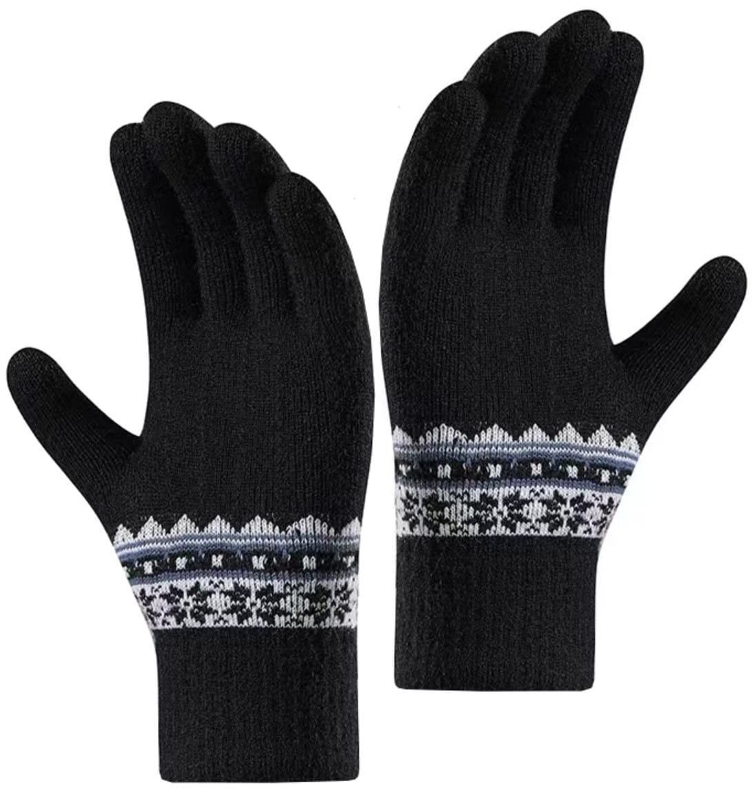 Moteriškos žieminės pirštinės K78, juodos