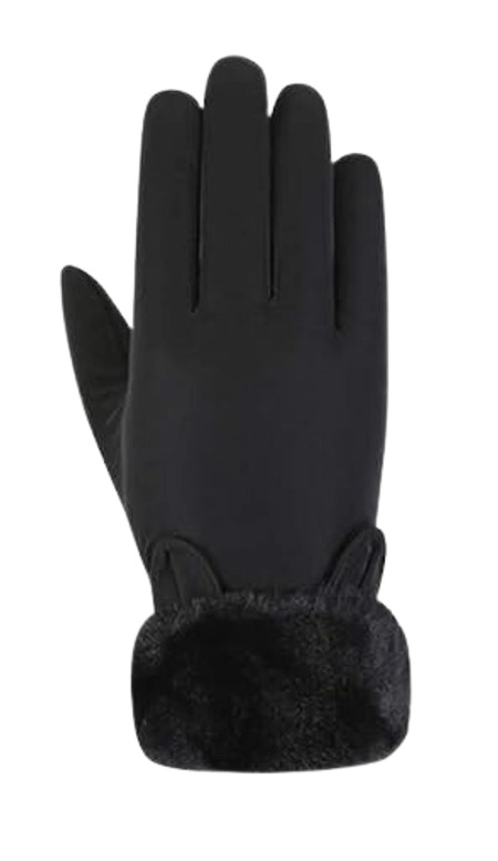 Moteriškos žieminės pirštinės R48, juodos