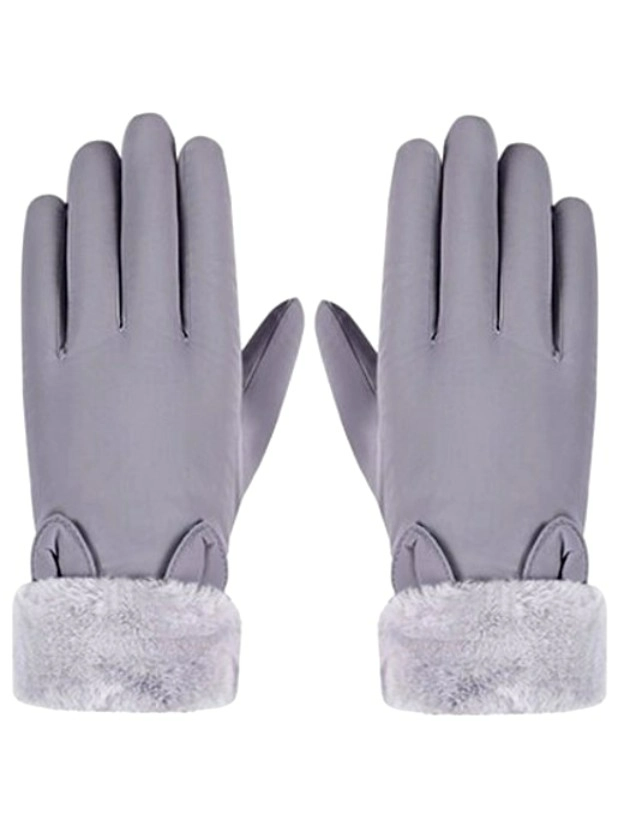 Moteriškos žieminės pirštinės R78, pilkos
