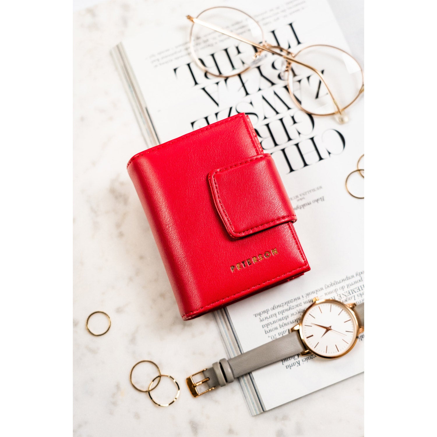 Natūralios odos piniginė moterims Peterson L113 D1602