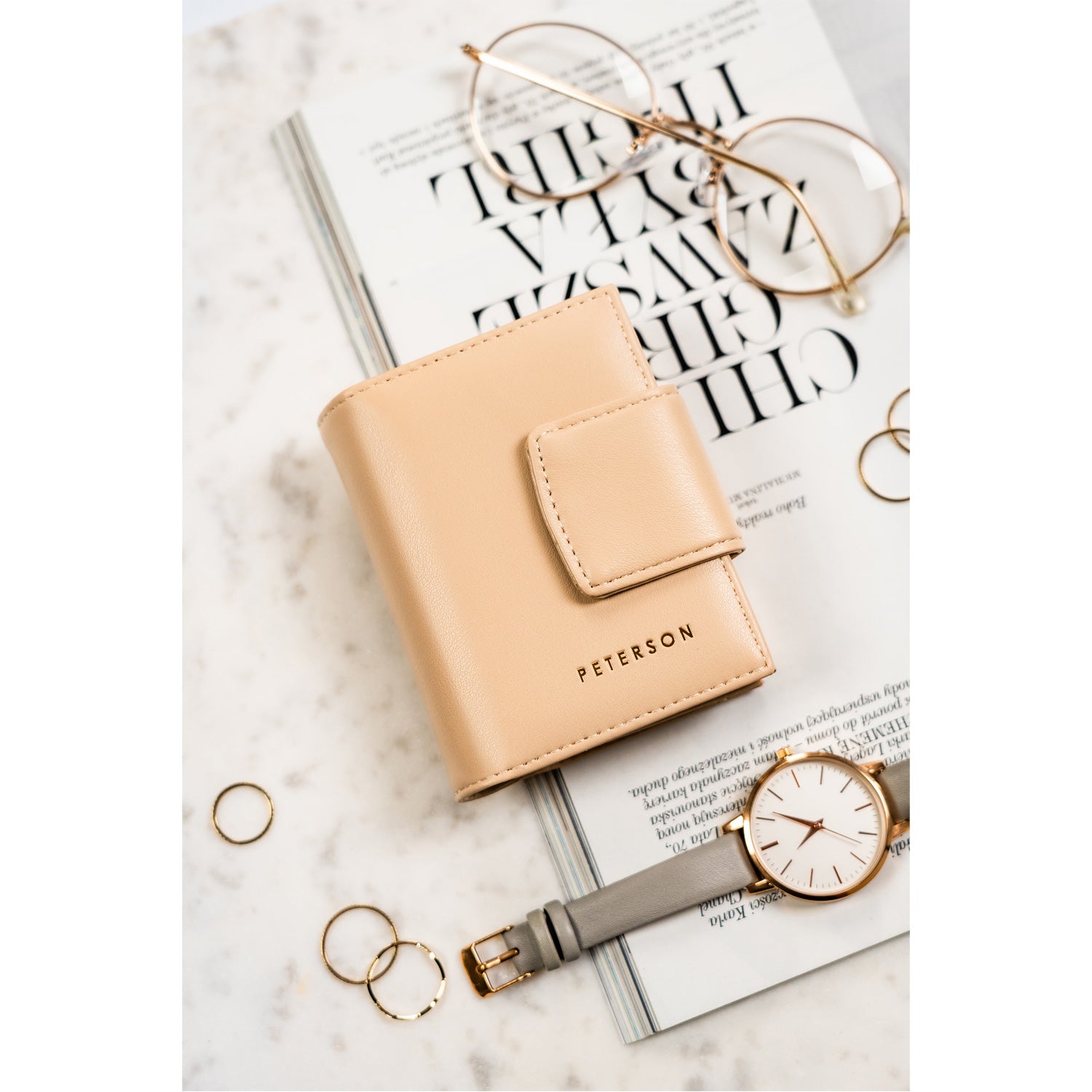 Natūralios odos piniginė moterims Peterson L115 D1600