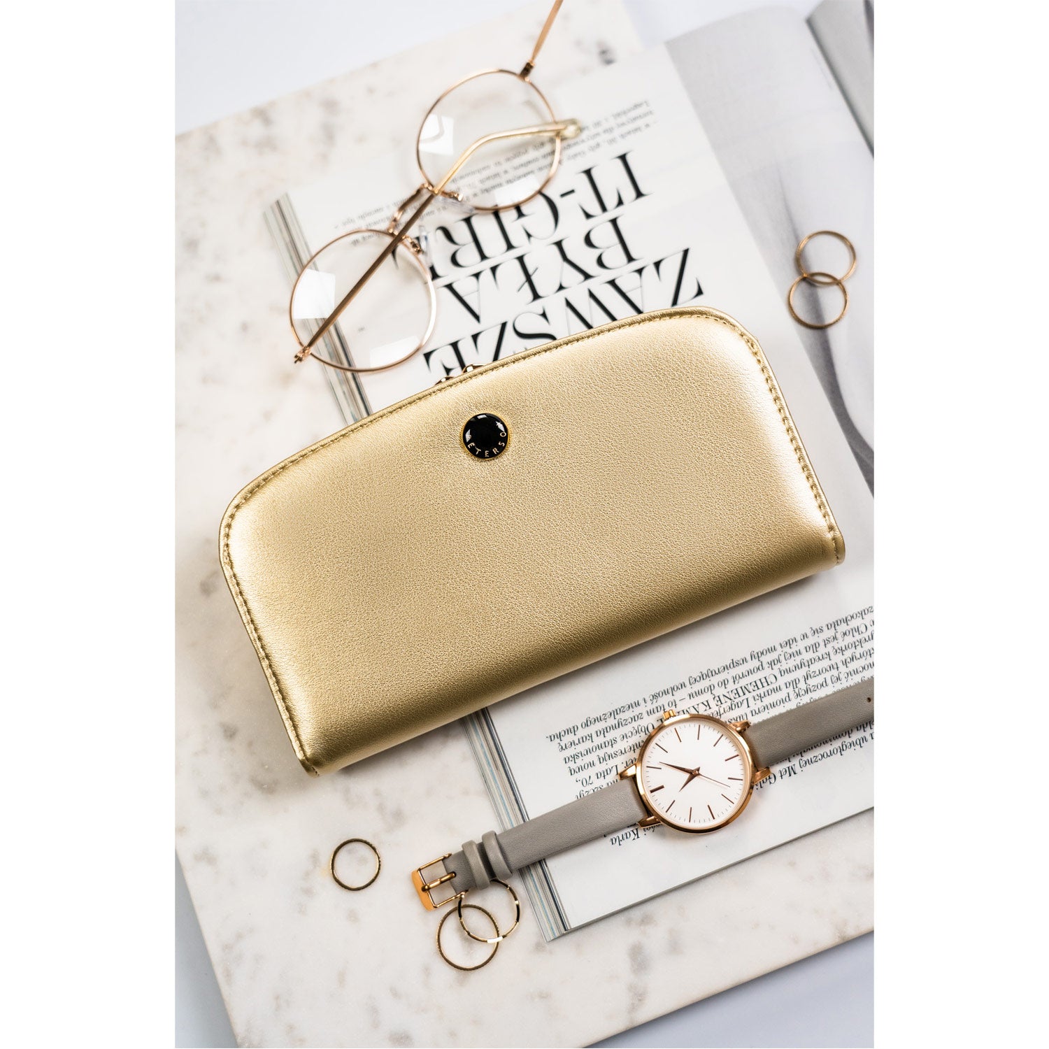 Natūralios odos piniginė moterims Peterson L122 D1592