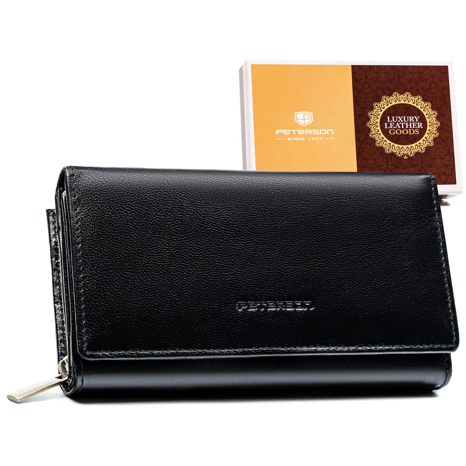 Natūralios odos piniginė moterims Peterson L126 D1588