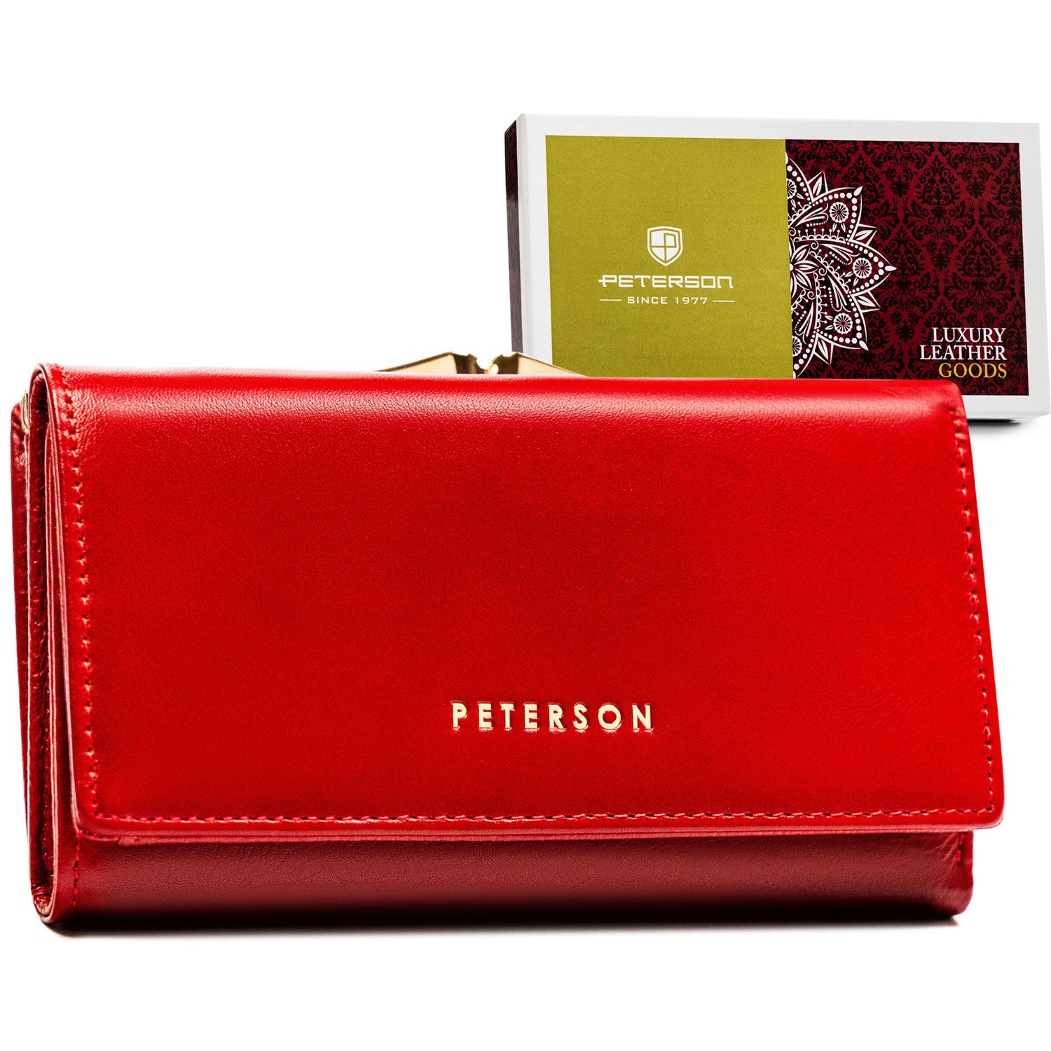 Natūralios odos piniginė moterims Peterson L137 D1576