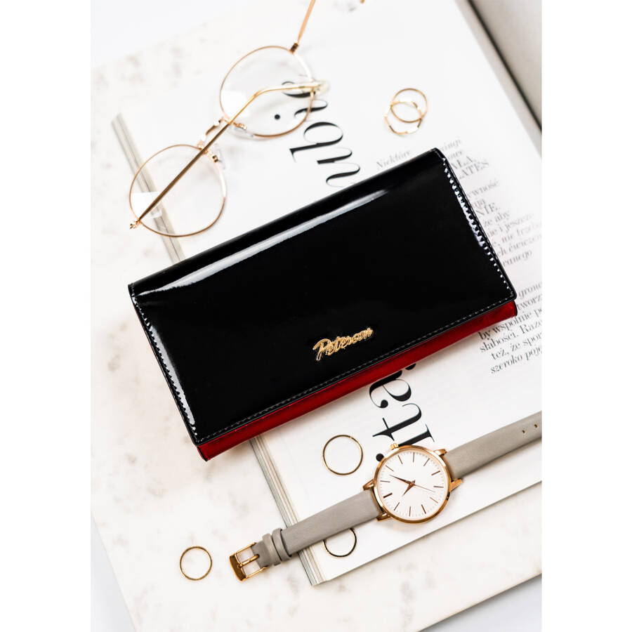 Natūralios odos piniginė moterims Peterson L152 D1559