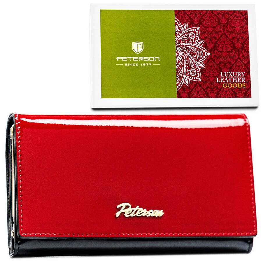 Natūralios odos piniginė moterims Peterson L161 D1549