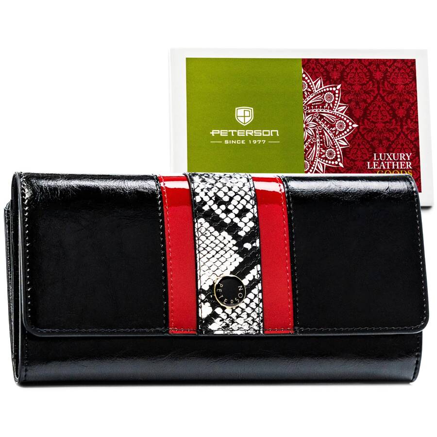 Natūralios odos piniginė moterims Peterson L173 D1536