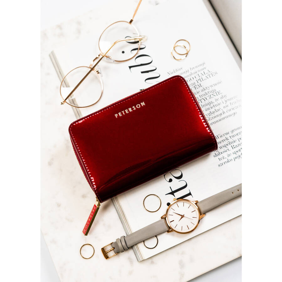 Natūralios odos piniginė moterims Peterson L190 D1517
