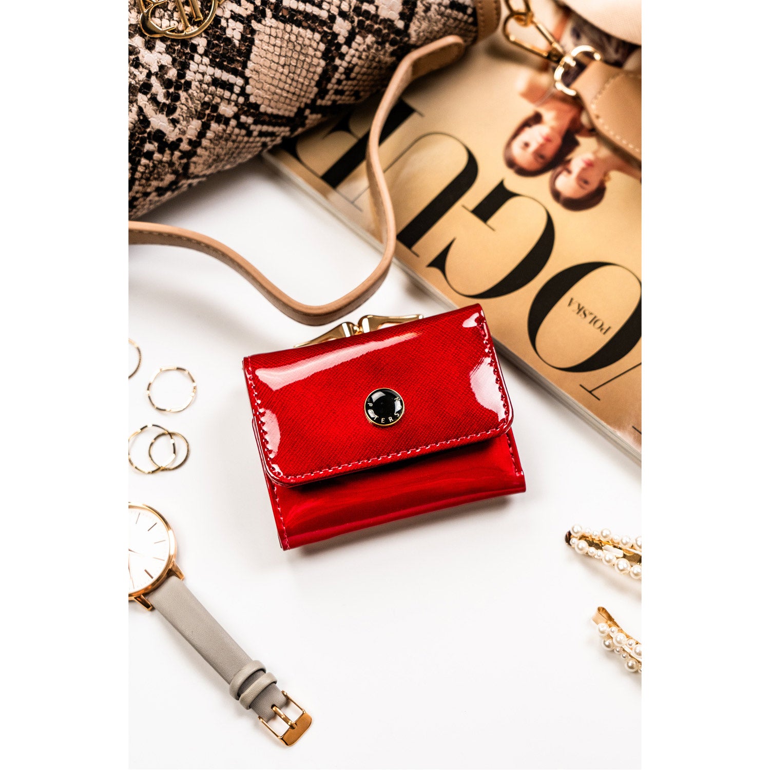 Natūralios odos piniginė moterims Peterson L267 D1432