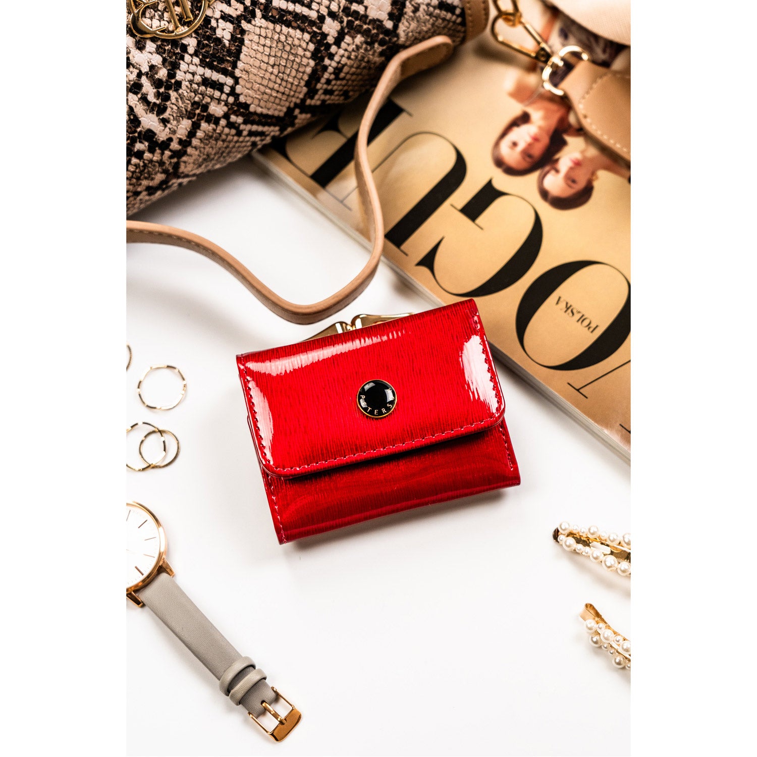 Natūralios odos piniginė moterims Peterson L270 D1428