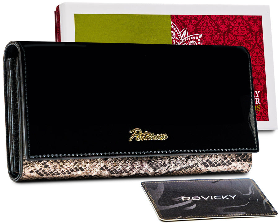 Natūralios odos piniginė moterims Peterson L4 D1412