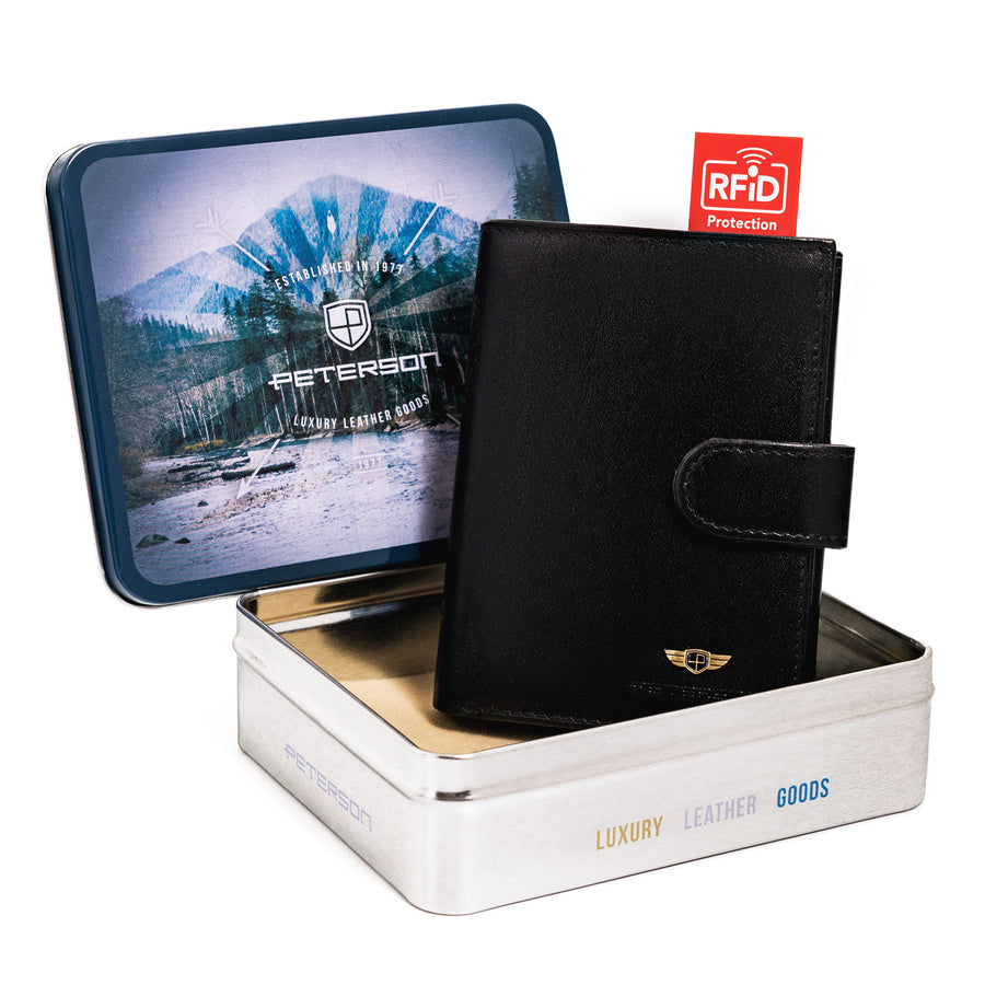 Natūralios odos piniginė vyrams Peterson PT110 S1017