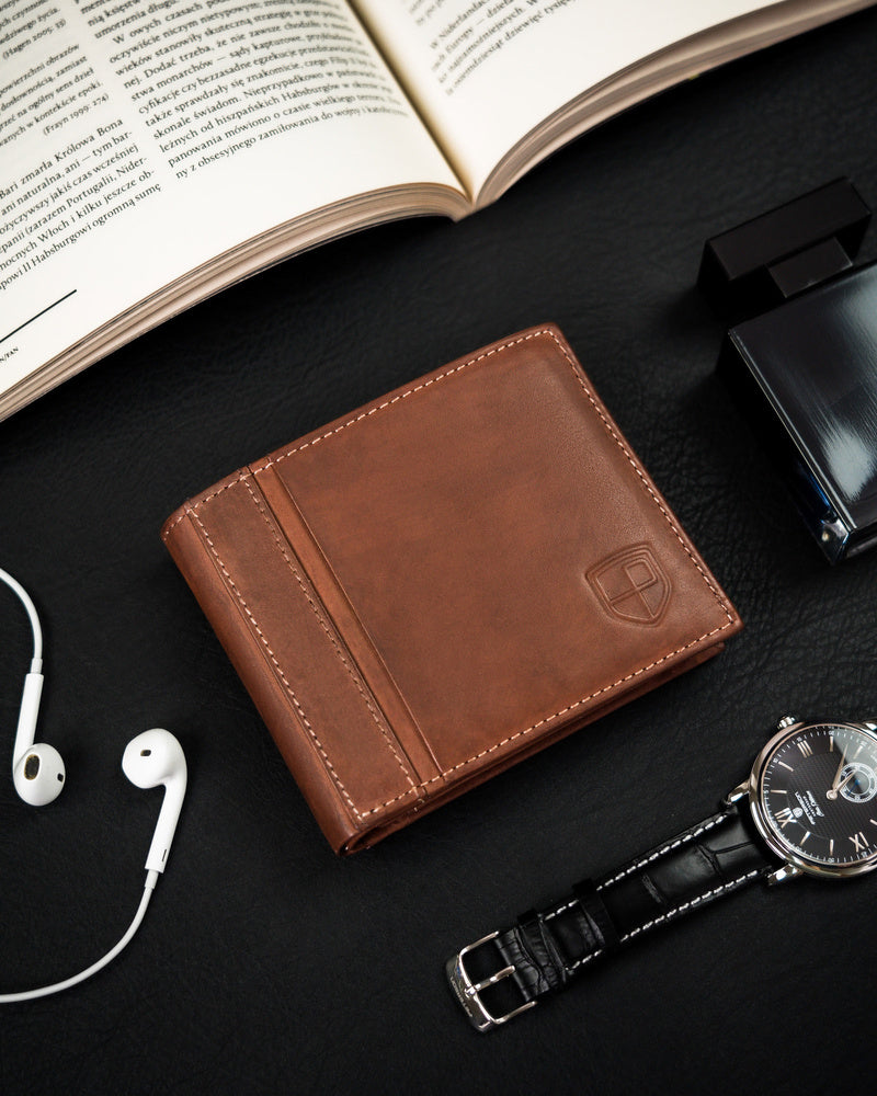 Natūralios odos piniginė vyrams Peterson PT121 S1005