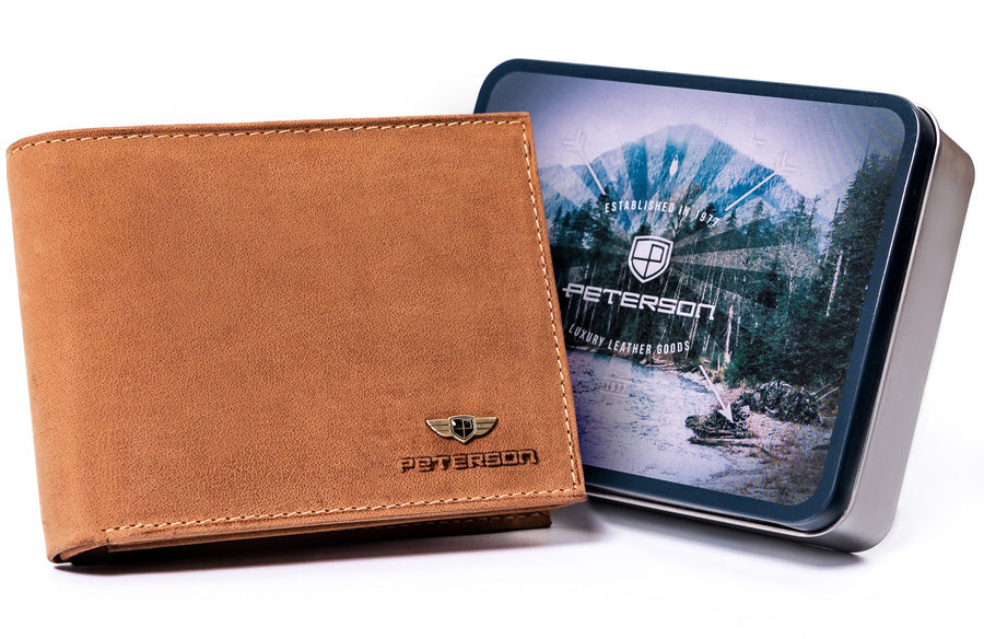 Natūralios odos piniginė vyrams Peterson PT132 S993