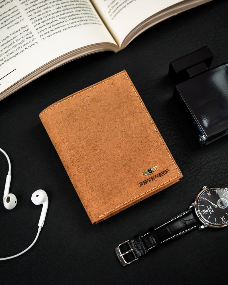 Natūralios odos piniginė vyrams Peterson PT133 S992