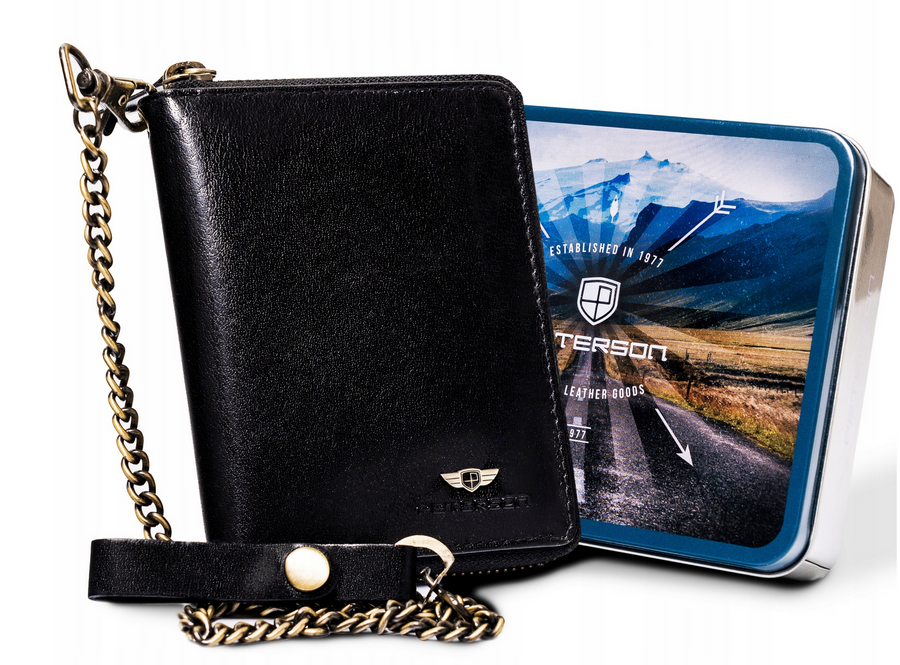 Natūralios odos piniginė vyrams Peterson PT148 S976