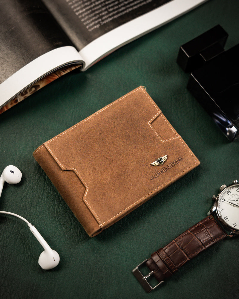 Natūralios odos piniginė vyrams Peterson PT155 S968