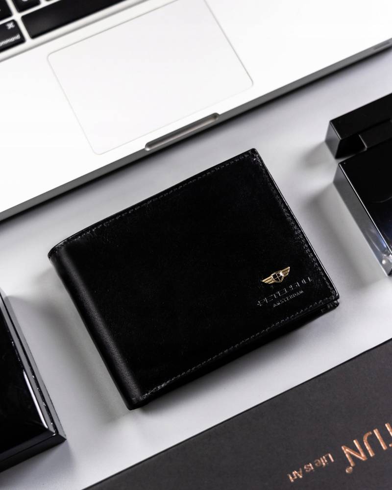 Natūralios odos piniginė vyrams Peterson PT169 S953