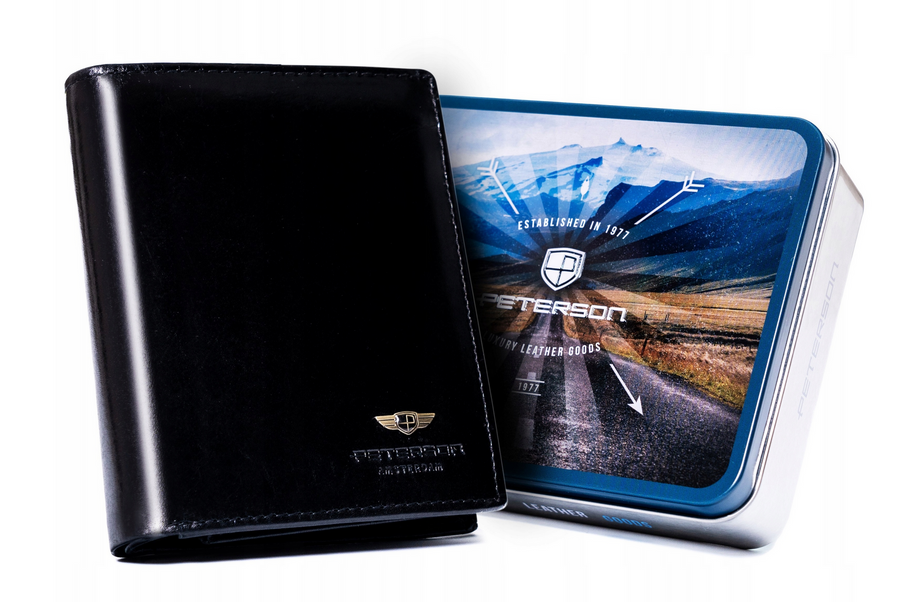 Natūralios odos piniginė vyrams Peterson PT179 S942
