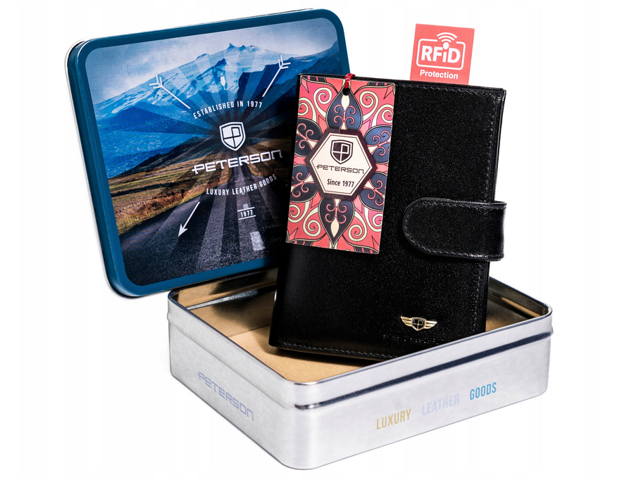 Natūralios odos piniginė vyrams Peterson PT17 S952