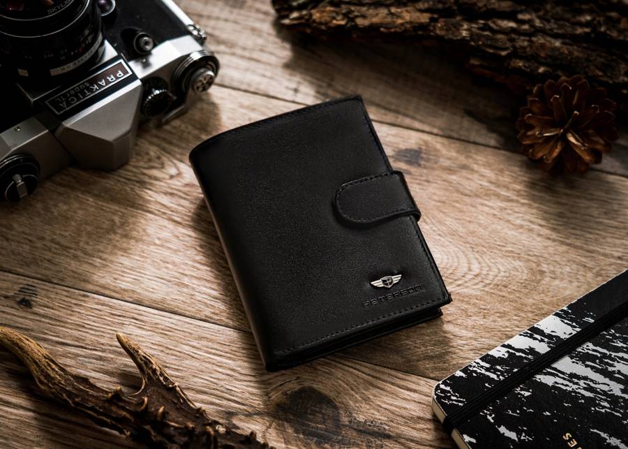 Natūralios odos piniginė vyrams Peterson PT17 S952