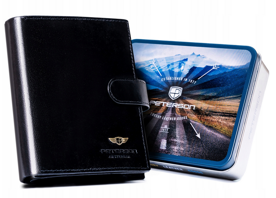 Natūralios odos piniginė vyrams Peterson PT183 S937