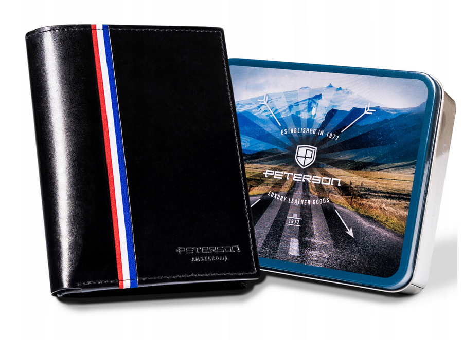 Natūralios odos piniginė vyrams Peterson PT188 S932