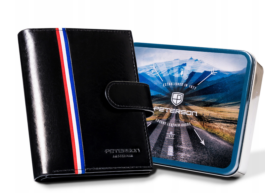 Natūralios odos piniginė vyrams Peterson PT193 S926