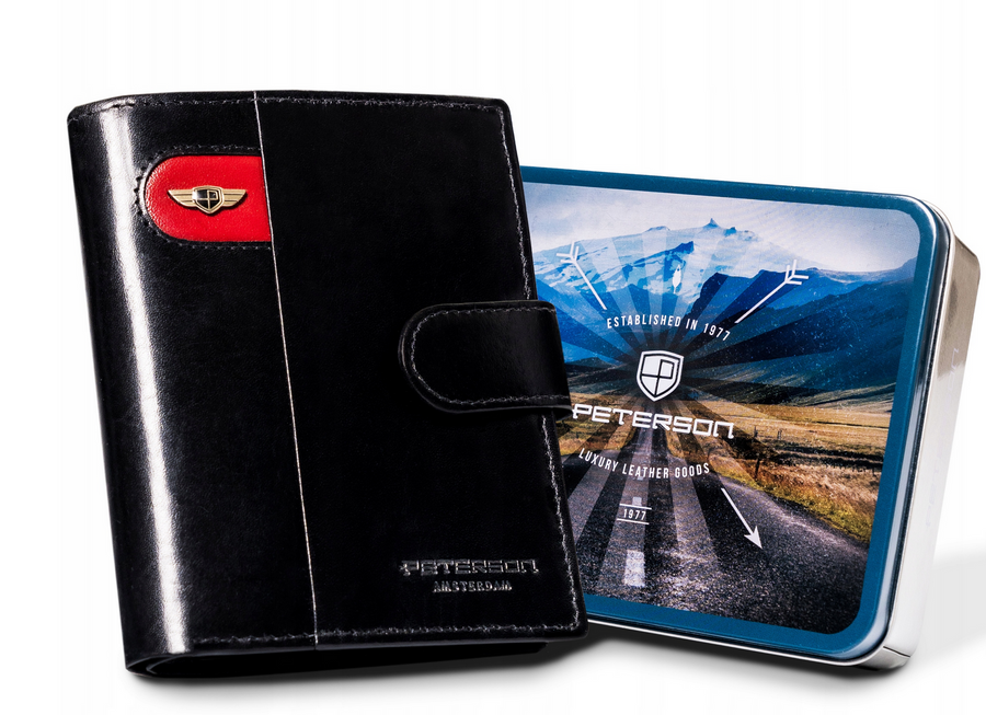 Natūralios odos piniginė vyrams Peterson PT195 S924
