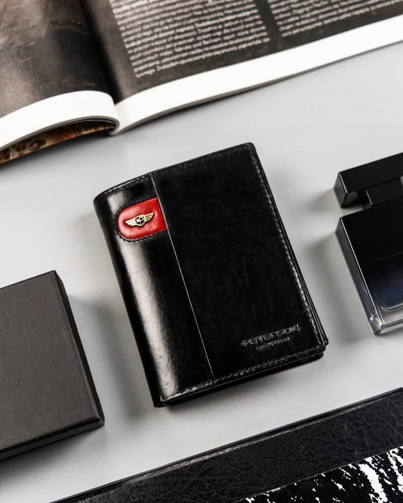 Natūralios odos piniginė vyrams Peterson PT208 S909