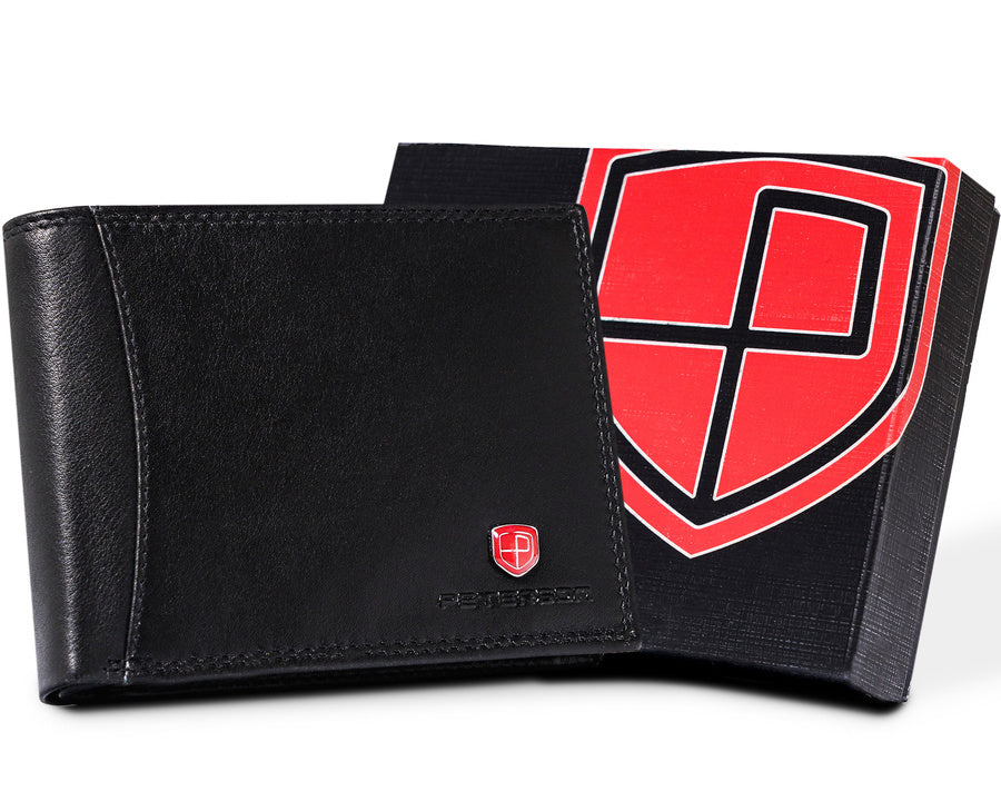 Natūralios odos piniginė vyrams Peterson PT209 S908