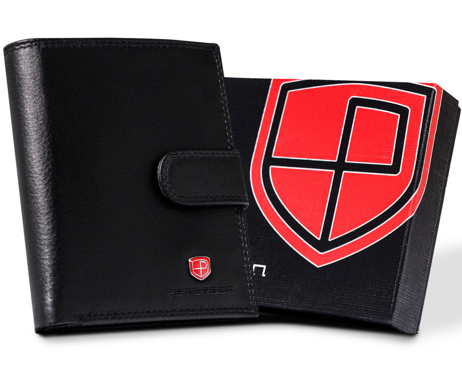 Natūralios odos piniginė vyrams Peterson PT214 S902