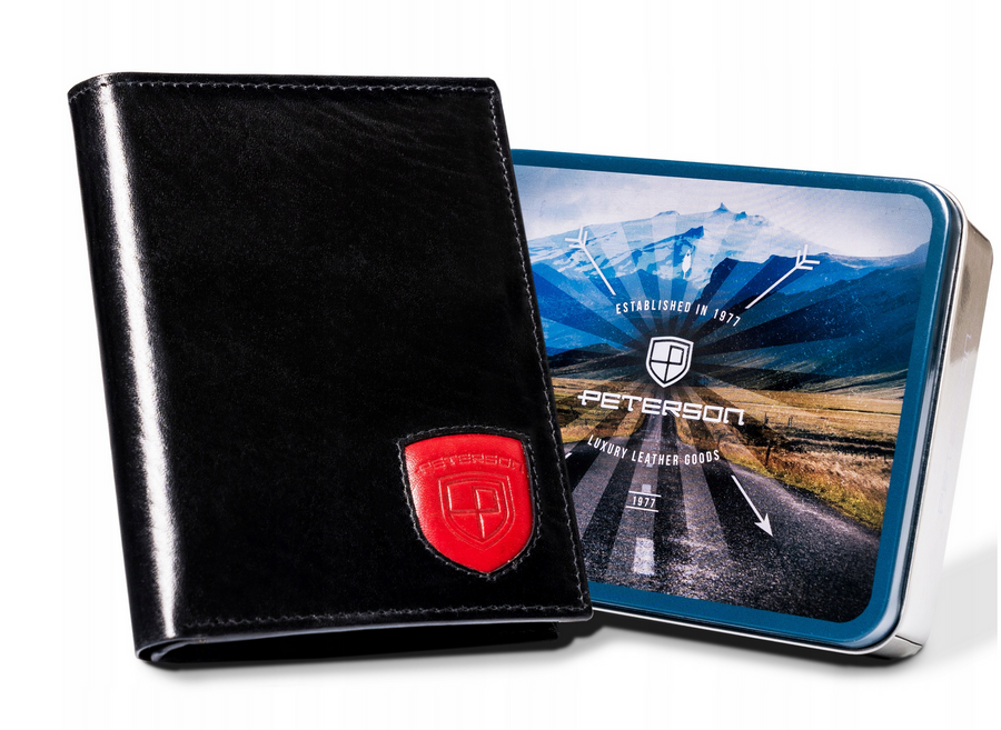 Natūralios odos piniginė vyrams Peterson PT227 S888