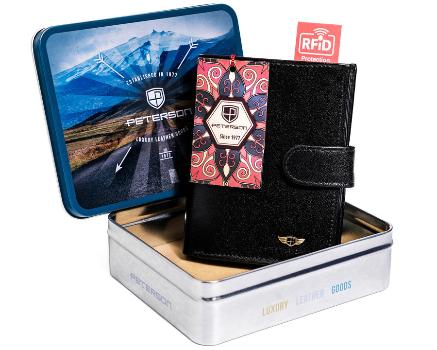 Natūralios odos piniginė vyrams Peterson PT22 S896