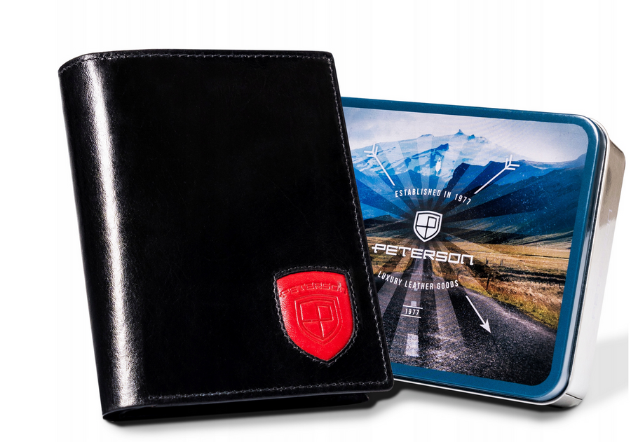 Natūralios odos piniginė vyrams Peterson PT235 S879