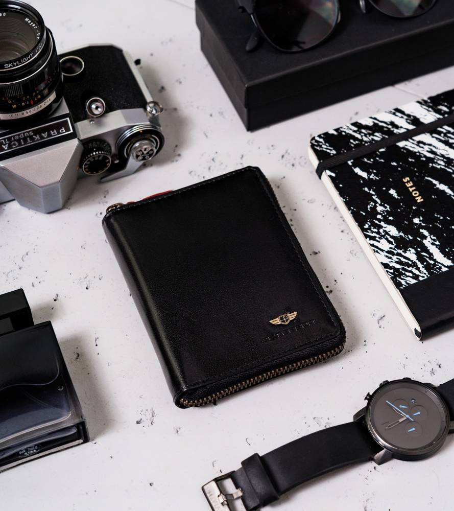 Natūralios odos piniginė vyrams Peterson PT237 S877