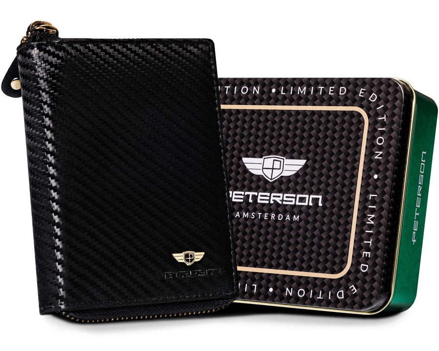 Natūralios odos piniginė vyrams Peterson PT238 S876